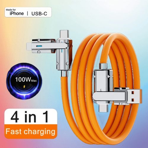 4-in-1 Multi USB Charging Cable FREE SHIPPING ALL OVER KSA LIMITED OFFER !!!!